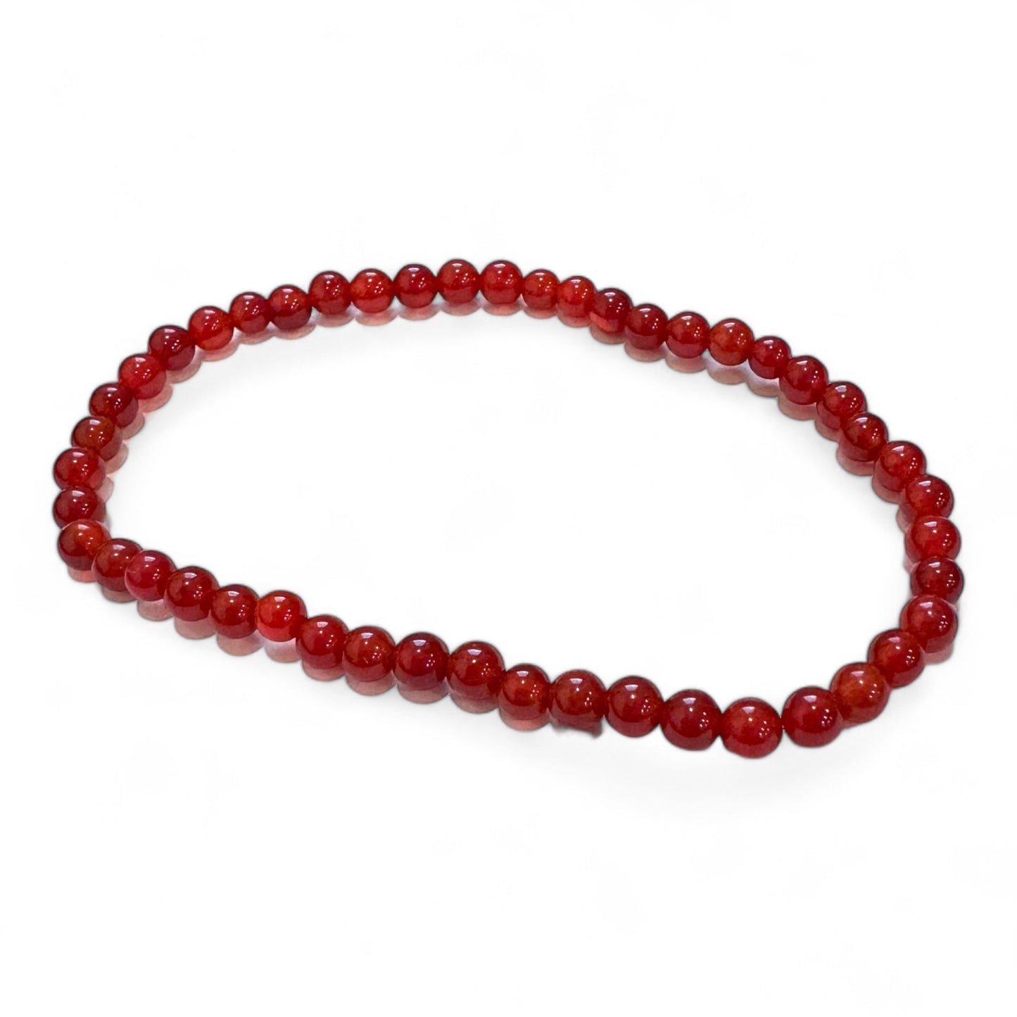 Red Agate Bracelet 4mm