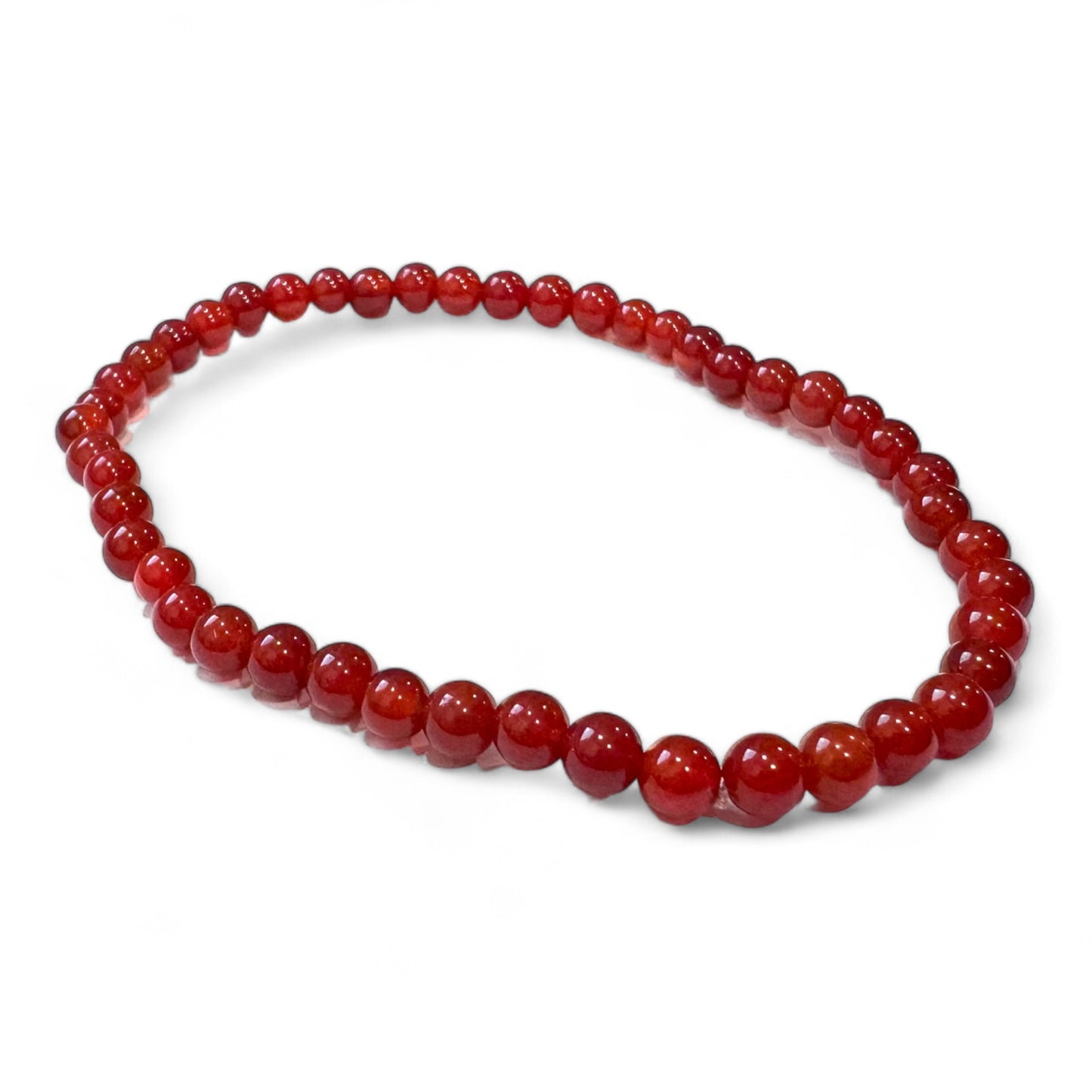 Red Agate Bracelet 4mm