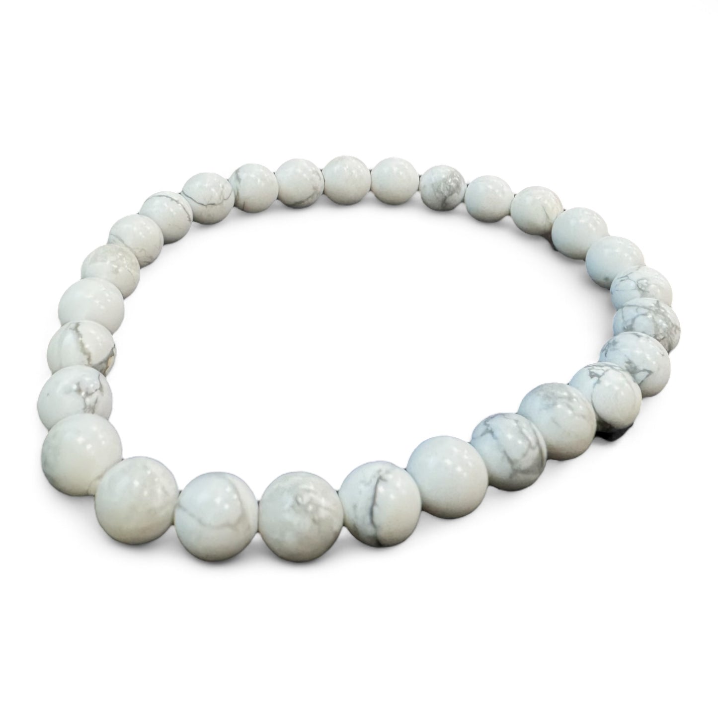 White Howlite Bracelet 6mm