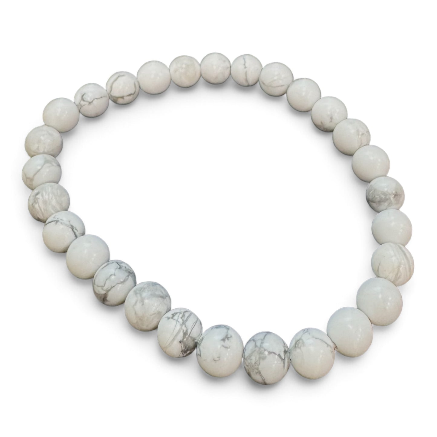 White Howlite Bracelet 6mm